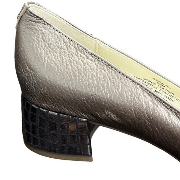 Anne Klein Kimbra Womens Leather Pointed Toe Block Heel Pumps Shoes sz 6.5 M - Picture 3 of 16